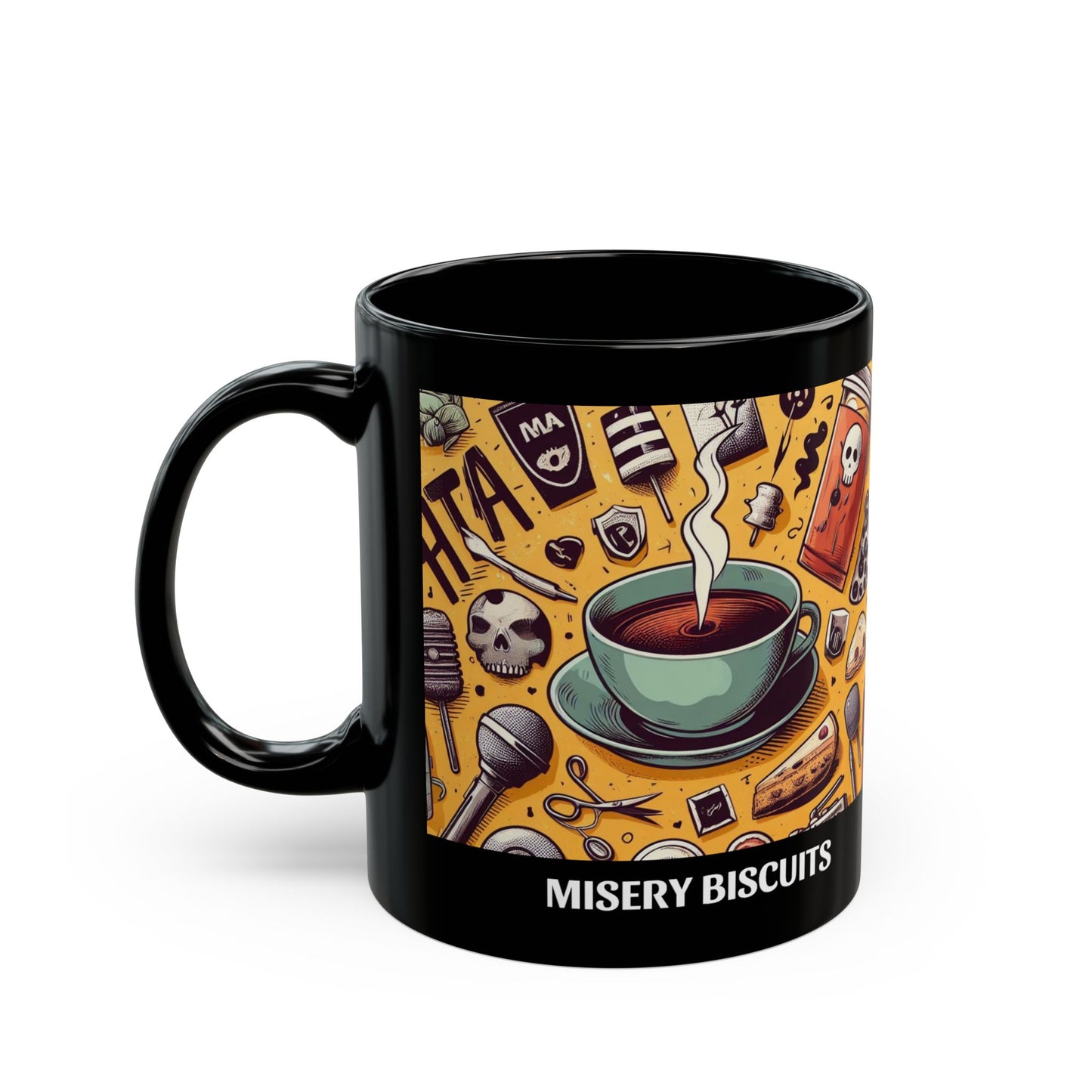 Misery Biscuits - 11oz Black Mug