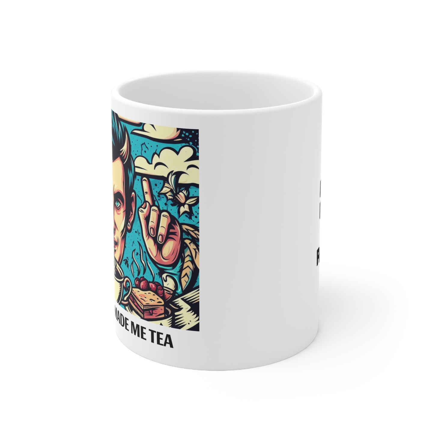 The Voices Made Me Tea - 11oz White Mug