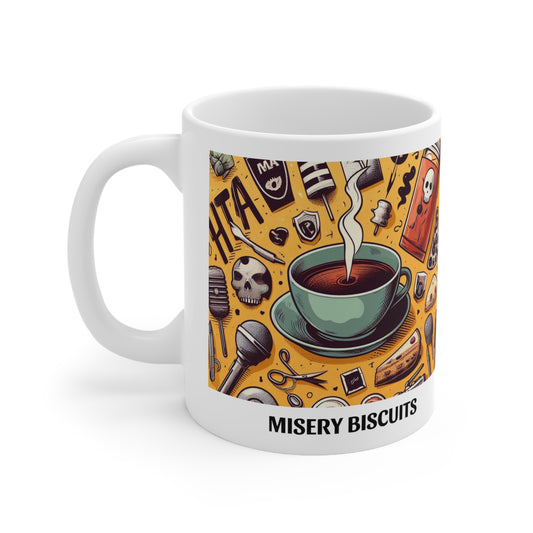 Misery Biscuits - 11oz White Mug