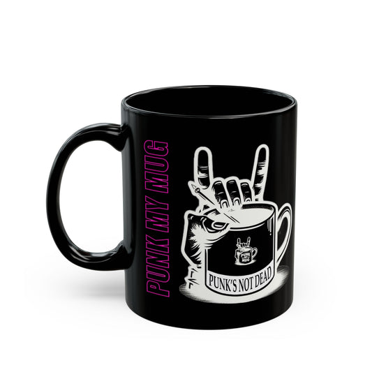 Punk My Mug Logo - 11oz Black Mug