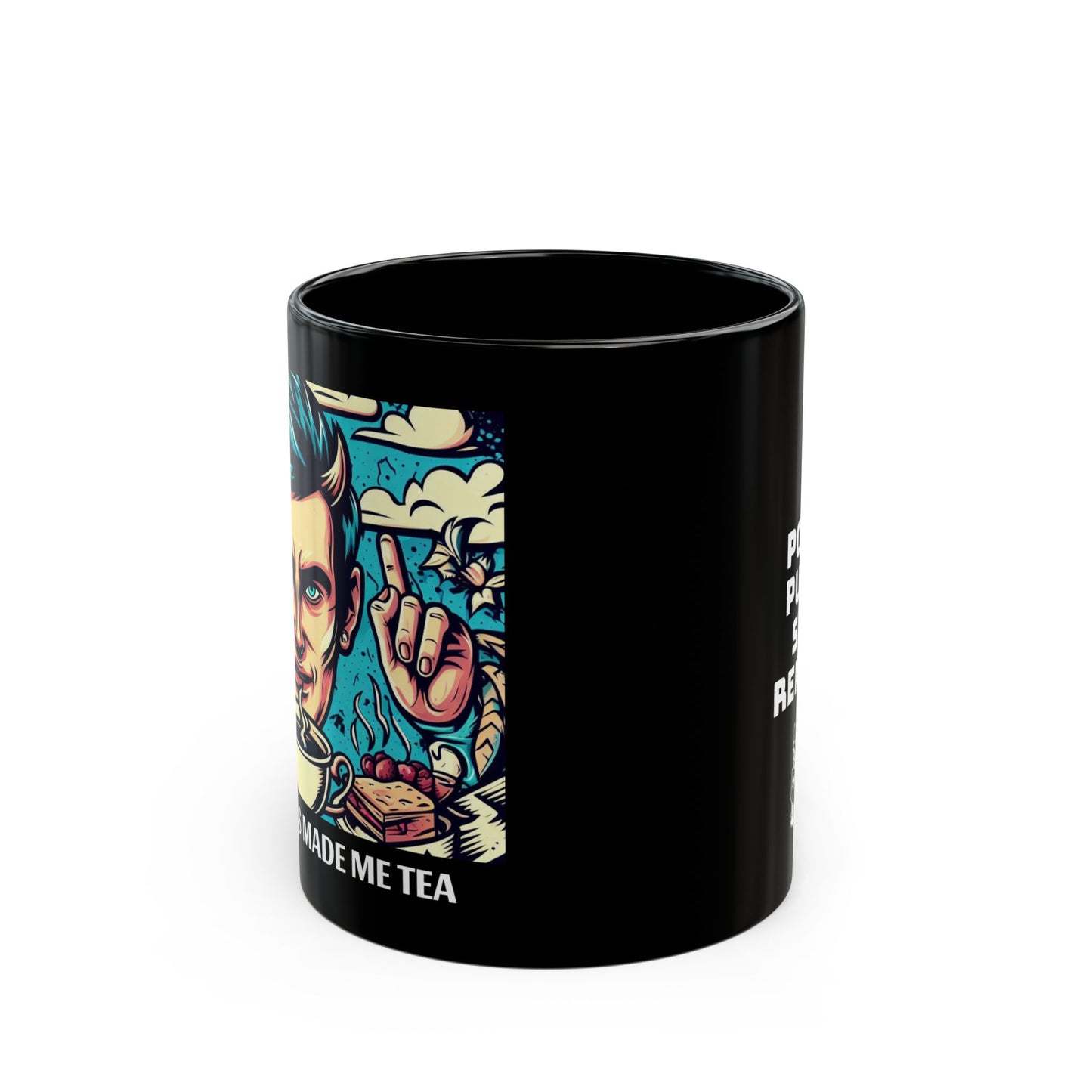 The Voices Made Me Tea - 11oz Black Mug